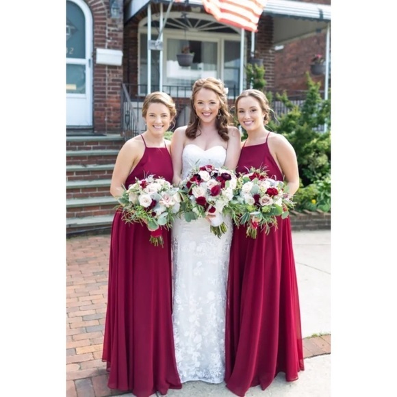 Lulus Heavenly Chiffon Halter Backless Maxi Dress - Picture 9 of 16